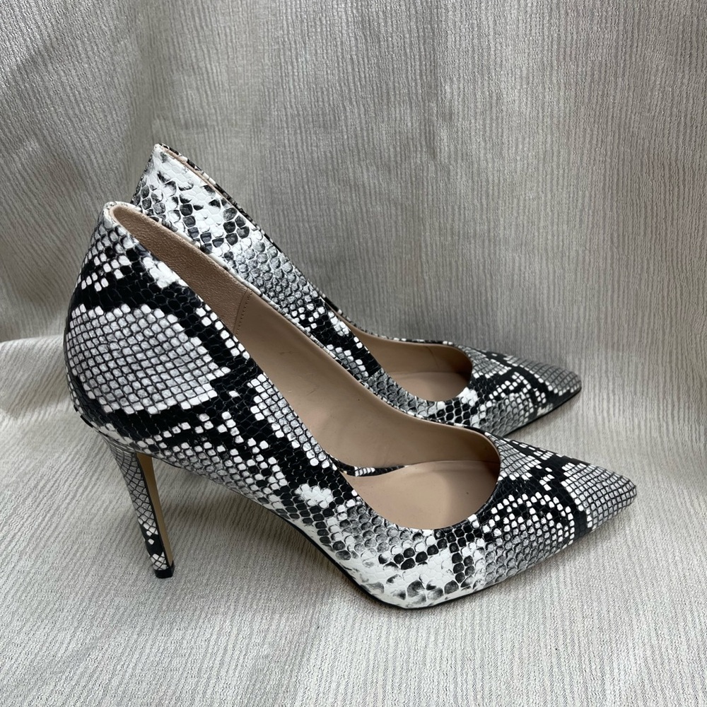 Mix No. 6 Snakeskin Print Pointed Toe Stiletto Heels size 9M - Picture 5 of 6